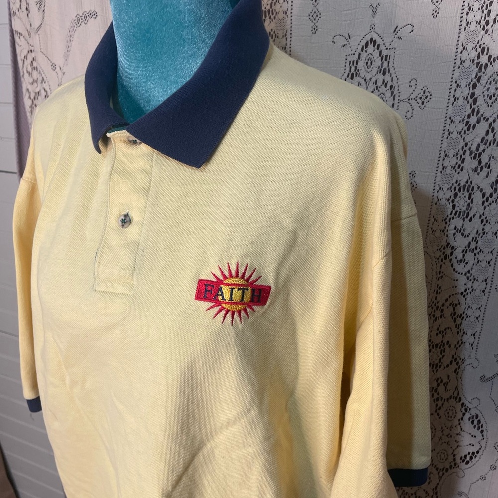 Jerzees: vintage 90s Faith polo - Picture 2 of 6